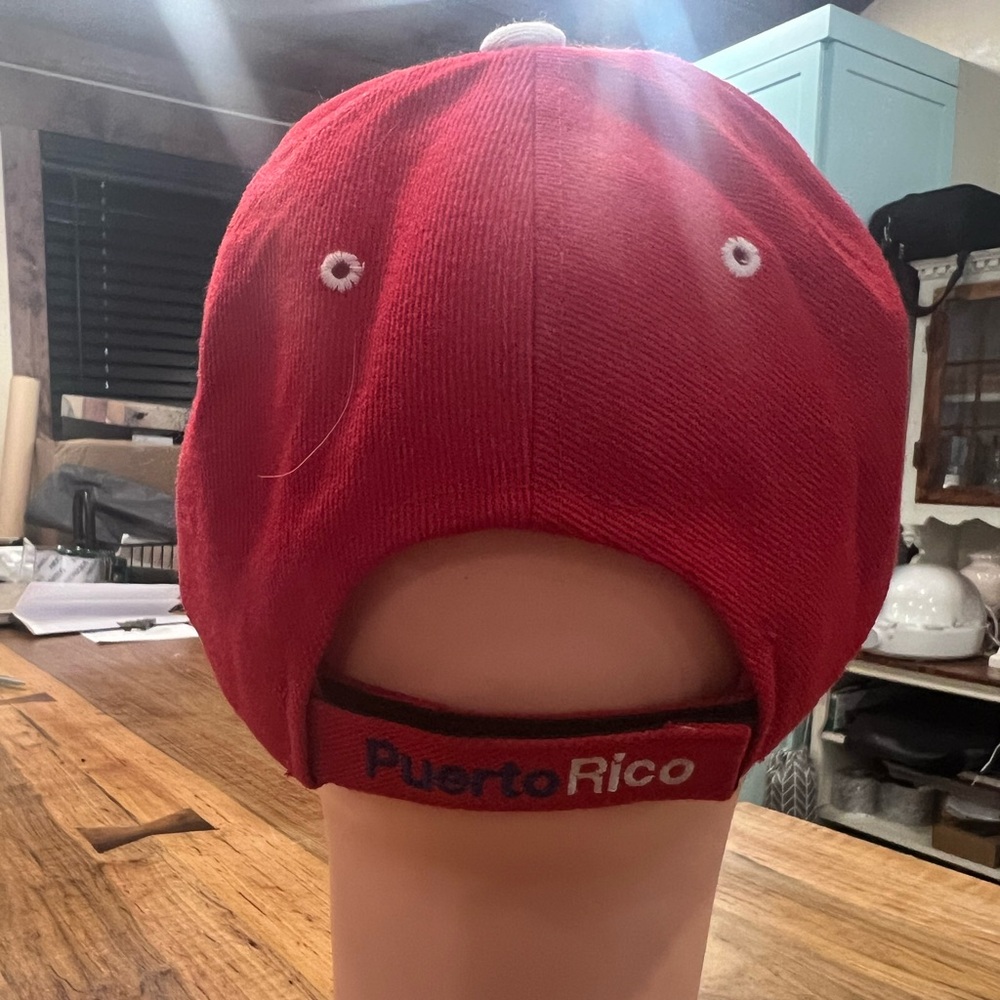 Red Puerto Rico Hat - Picture 4 of 7